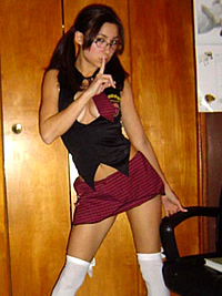 Casey Cam Schoolgirl Skirt