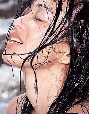 Christy Chung getting all wet